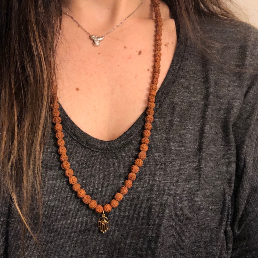 Rudraksha Mala with Hamsa
